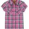 Wrangler | Girls Pink Western Shirt