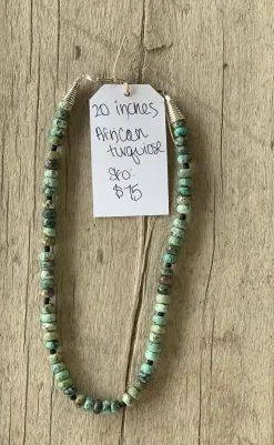 Rustic Rose Jewelry | 20” African Turquoise Necklace -Boy Straw Hat Sales Shop 33E7E69A B02D 4AC0 91D8 0B8AE48F00AF