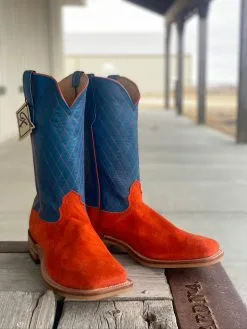 Fenoglio | Orange Roughout W/ Sky Blue Top