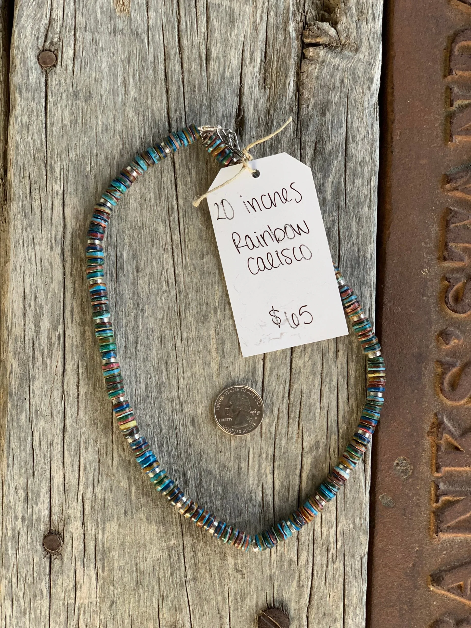 Rustic Rose Jewelry | Rainbow Calico Necklace 6 Rustic Rose Jewelry | Rainbow Calico Necklace - Image 4