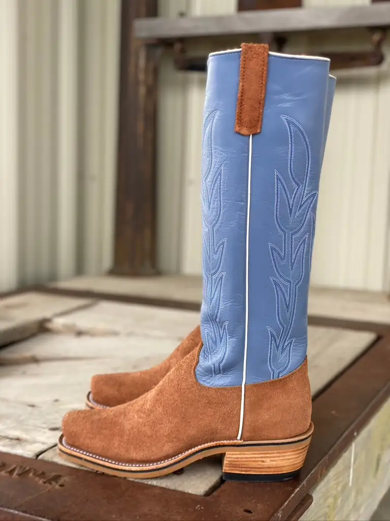 Olathe Boot Co. | Brown Mule Roughout O Toe Boot 4 Olathe Boot Co. | Brown Mule Roughout O Toe Boot - Image 2