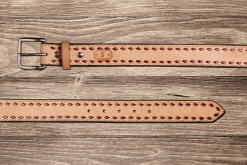 Texas Saddlery LLC Texas Saddlery | Roughout Buckstitch Belt
