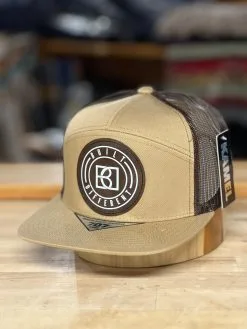 Built Different | Kamel 707-7 Panel Cap | Tan/Brown Mesh