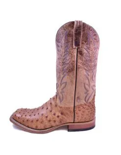Anderson Bean | Brandy Bruciato Full Quill Ostrich Boot -Boy Straw Hat Sales Shop Anderson Bean Brandy Full Quill Ostrich Boot 1