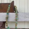 Rustic Rose Jewelry | #132 Turquoise Chunk / Sterling Silver Bead Necklace