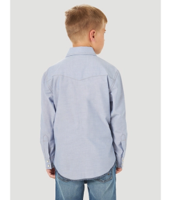 Wrangler | Boys Chambray LS Snap Shirt -Boy Straw Hat Sales Shop BW7013B 2