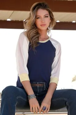 Cruel | Patriot Blue 3/4 Sleeve T-Shirt