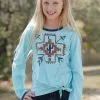 Miller Brands LLC Cruel Girl | Girls Aztec Long Sleeve T-Shirt