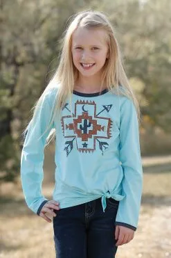 Miller Brands LLC Cruel Girl | Girls Aztec Long Sleeve T-Shirt