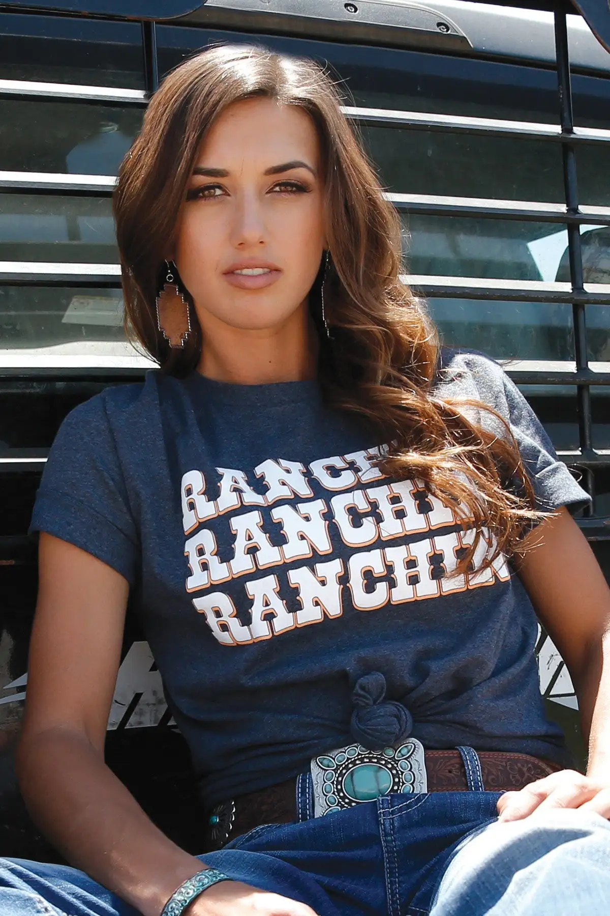 Cruel | Ladies Navy Ranchin T-Shirt 3 Cruel | Ladies Navy Ranchin T-Shirt