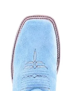 Fenoglio Boot Co. | Tiffany Blue Roughout Ladies Boot -Boy Straw Hat Sales Shop Fenoglio Boot Co. Ladies Tiffany Blue Roughout Ladies Boot 3