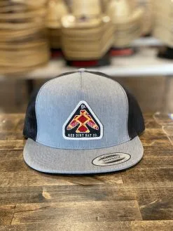 Red Dirt Hat Co. | Freedom Heather Grey 5-Panel Cap