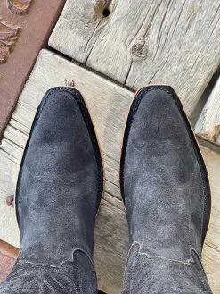 Fenoglio Boot Co. | Black Victoria Roughout Ladies Boot -Boy Straw Hat Sales Shop IMG 4703