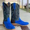 Fenoglio Boot Co. | Ocean Blue Roughout W/ Elephant Counter Ladies Boot -Boy Straw Hat Sales Shop IMG 5228 1 e5f0640b ce80 4b1f aff1 09c5c508f521