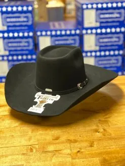 Twister | Black 5X Brick Crown Felt Hat