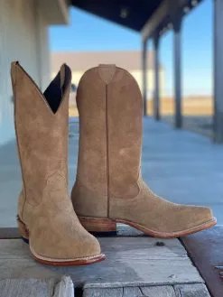 Fenoglio Boot Co. | Tan Roughout Boot