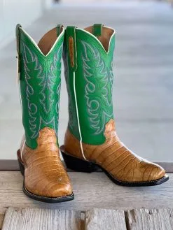 Fenoglio Boot Co. | Antique Saddle Nile Crocodile Boot