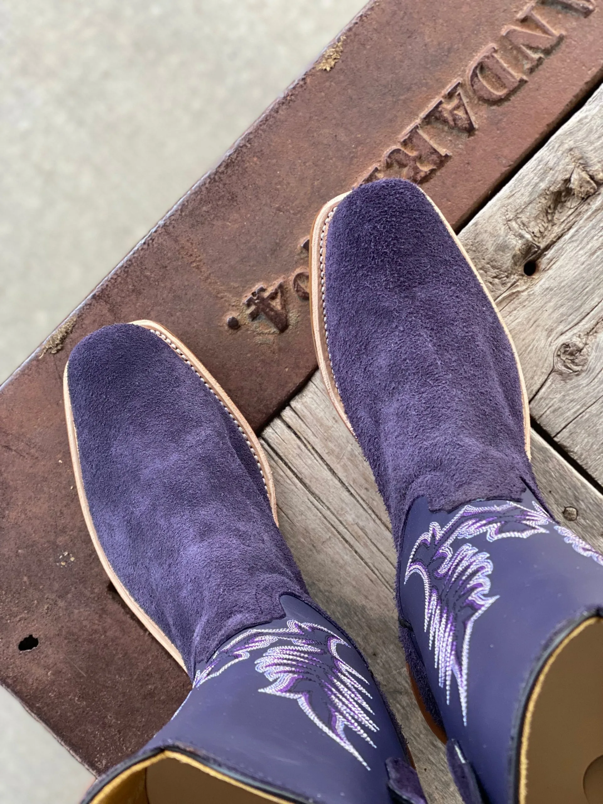 Fenoglio Boot Co. | Electric Purple Roughout Boot 4 Fenoglio Boot Co. | Electric Purple Roughout Boot - Image 2
