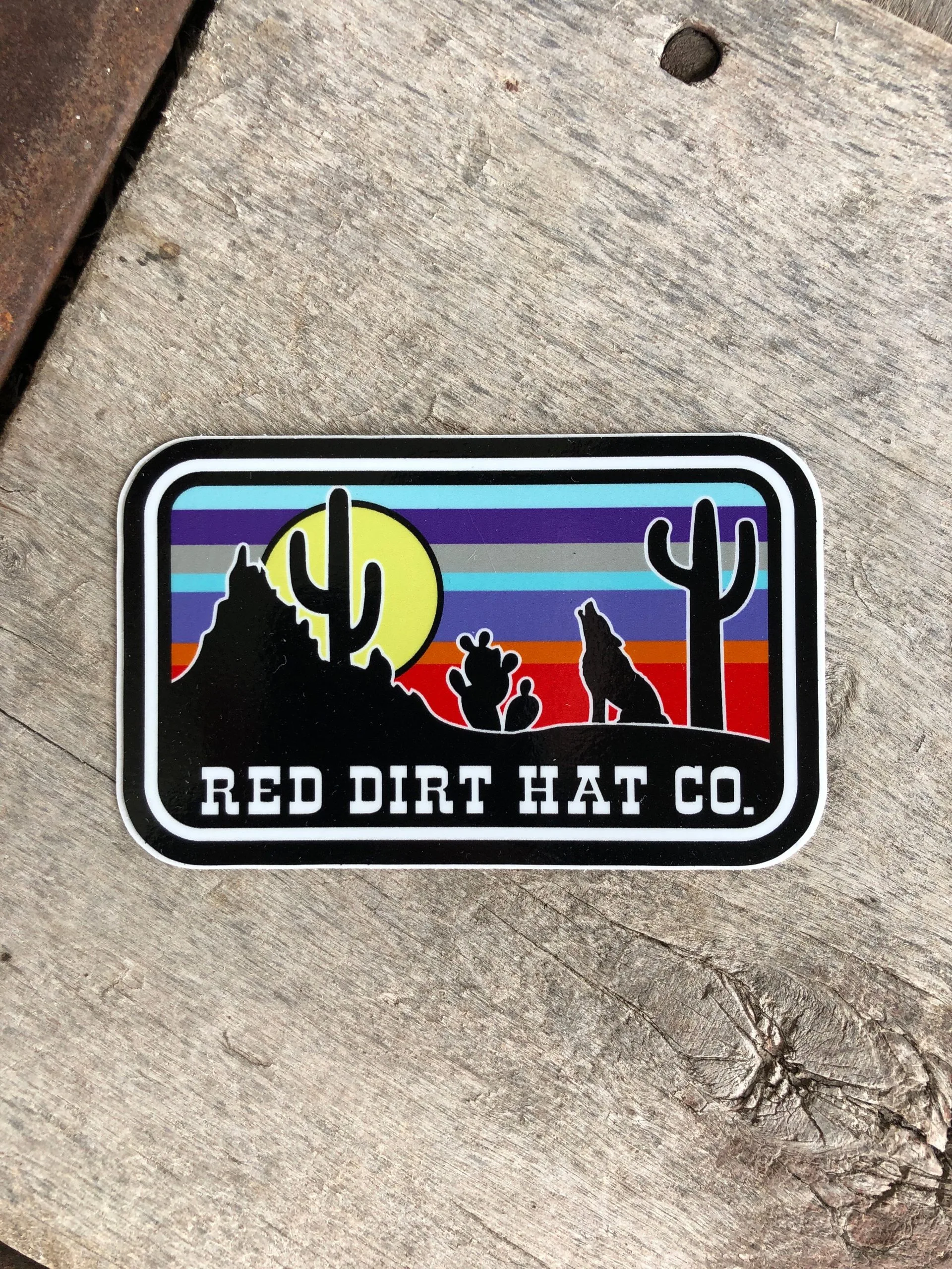 Red Dirt Hat Co. Red Dirt | Coyote Sticker 3 Red Dirt Hat Co. Red Dirt | Coyote Sticker