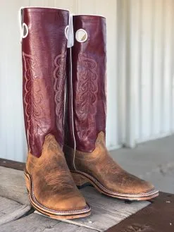 Olathe Boot Co. | Natural Brahma Bison Ladies Boot