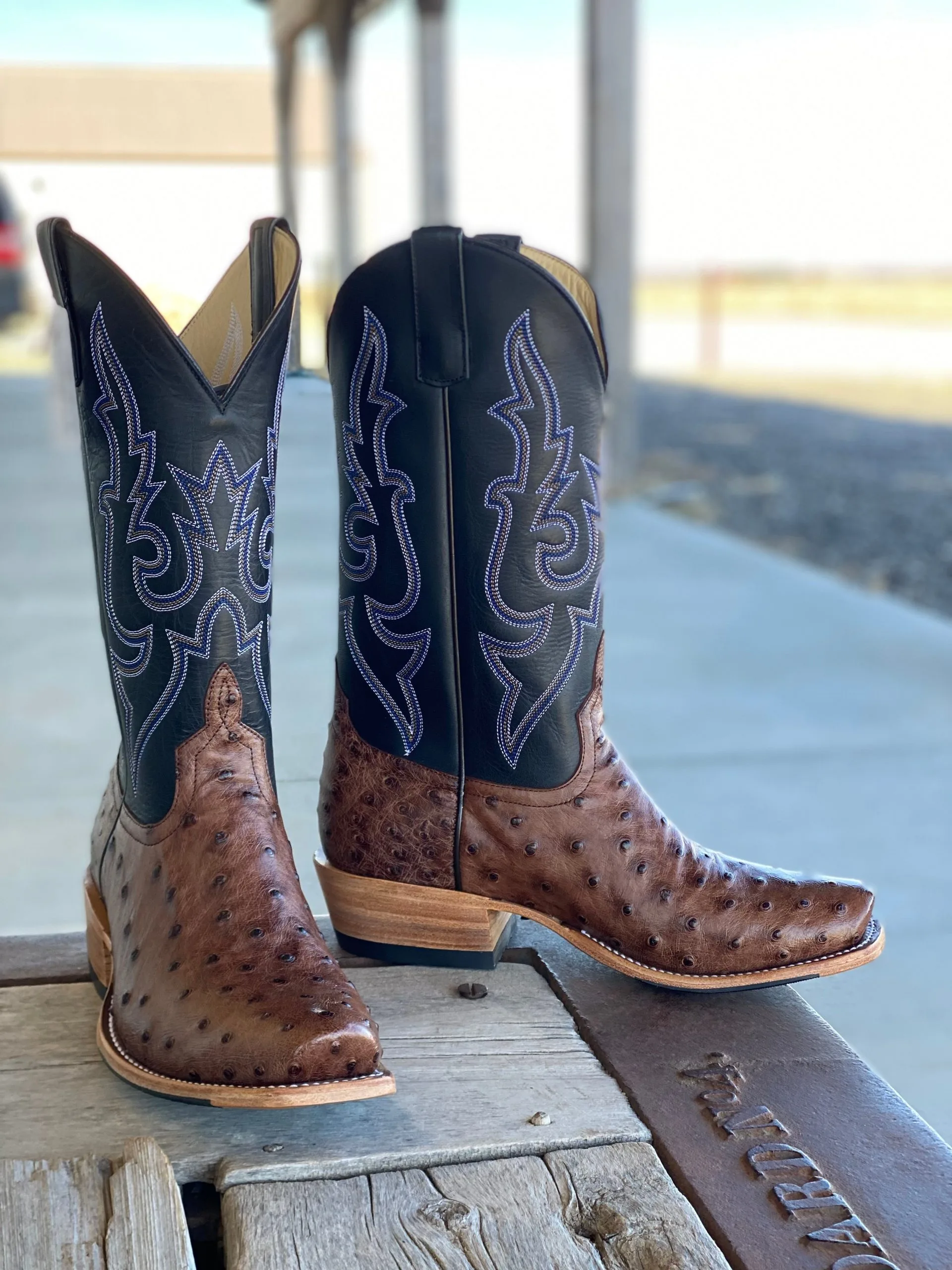 Horse Power Top Hand | Kango Tobacco FQ Ostrich Boot 3 Horse Power Top Hand | Kango Tobacco FQ Ostrich Boot