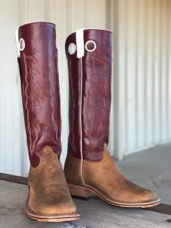 Olathe Boot Co. | Natural Brahma Bison/Sangria Boot -Boy Straw Hat Sales Shop IMG 0821