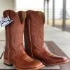 Fenoglio Boot Co. | Cognac Smooth Ostrich Boot 2 Fenoglio Boot Co. | Cognac Smooth Ostrich Boot -Boy Straw Hat Sales Shop IMG 1415