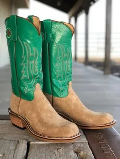 Olathe Boot Co. | Teak Crazyhorse Roughout Boot