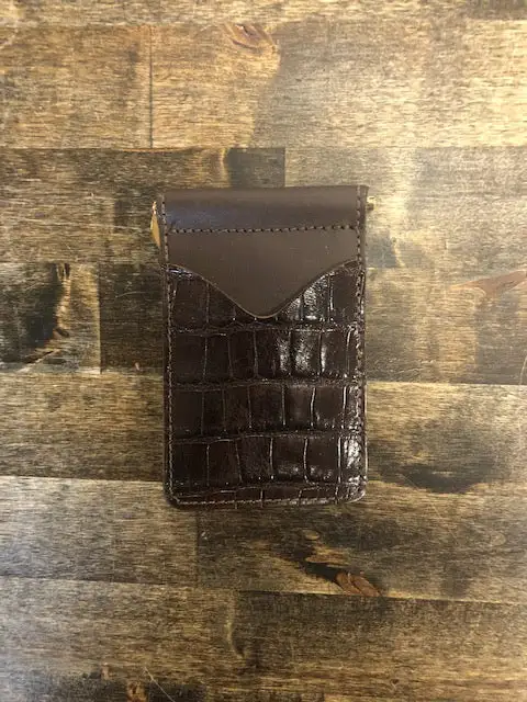 Fenoglio | Large Tile Alligator Money Clip Wallet 4 Fenoglio | Large Tile Alligator Money Clip Wallet - Image 2