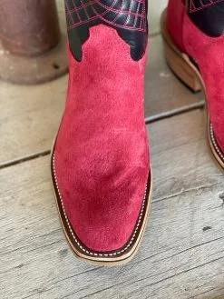 Olathe Boot Co. | Firebird Pig Suede Tall Top Boot -Boy Straw Hat Sales Shop IMG 2321
