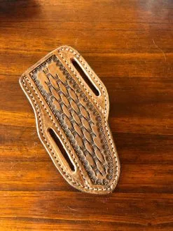 Cedar Ridge Leather | Leather Pancake Knife Sheath -Boy Straw Hat Sales Shop IMG 4762