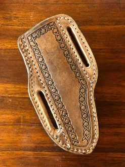 Cedar Ridge Leather | Leather Pancake Knife Sheath -Boy Straw Hat Sales Shop IMG 4765