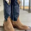 Anderson Bean | Tan Newman Roughout Roper Toe Boot -Boy Straw Hat Sales Shop IMG 5647