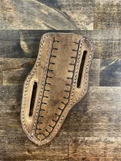 Cedar Ridge Leather | Leather Pancake Knife Sheath -Boy Straw Hat Sales Shop IMG 5841