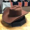 Greeley Hat Works | Rust Competitor Bound Edge Felt Cowboy Hat -Boy Straw Hat Sales Shop IMG 5965