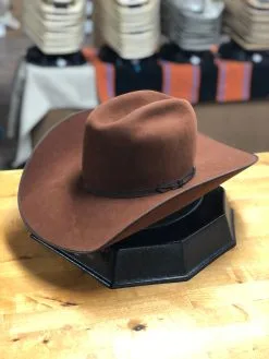 Greeley Hat Works | Rust Competitor Bound Edge Felt Cowboy Hat