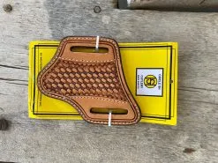 WESTERN FASHION ACCESSORIES, INC Ranger Belt Co. | Tan Basket Weave Pancake Knife Sheath
