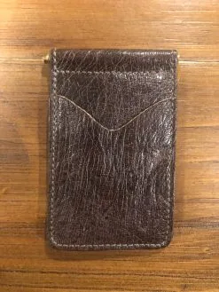 Rios Of Mercedes | Smooth Ostrich Money Clip Wallet