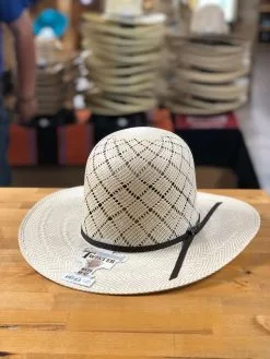 Twister Natural Shantung 3 3/4" Brim Straw Hat