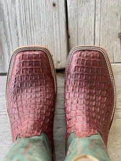 Anderson Bean | Rust Lux Hornback Caiman Boot -Boy Straw Hat Sales Shop IMG 9231