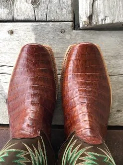 Fenoglio Boot Co. | Chasi Brown Caiman Belly Boot 7 Fenoglio Boot Co. | Chasi Brown Caiman Belly Boot -Boy Straw Hat Sales Shop IMG 9464