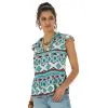 Wrangler | Ladies Multi Retro Punchy SS Shirt -Boy Straw Hat Sales Shop LW5015M BF01 SWFF PRD