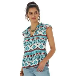 Wrangler | Ladies Multi Retro Punchy SS Shirt