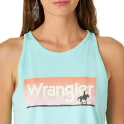 Wrangler | Ladies Retro Sunset Rider Tank -Boy Straw Hat Sales Shop LWK229B BD01 SWBD PRD
