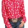 Cinch | Ladies Fuchsia Print LS Arenaflex Shirt 1 Cinch | Ladies Fuchsia Print LS Arenaflex Shirt -Boy Straw Hat Sales Shop MSW9163015