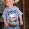 Cinch | Toddler Heather Gray T-Shirt -Boy Straw Hat Sales Shop MTT7671074 1