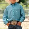 Cinch | Boys Blue Arenaflex Print LS Shirt 2 Cinch | Boys Blue Arenaflex Print LS Shirt -Boy Straw Hat Sales Shop MTW7060280 1
