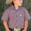Cinch | Boys Multi Print SS Shirt -Boy Straw Hat Sales Shop MTW7140026 1