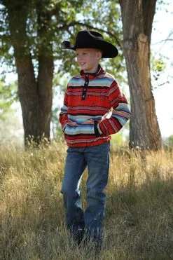 Cinch | Boys Multi Stripe Fleece Pullover