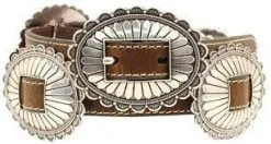 Nocona Belt Co. Nocona | Oval Concho Leather Belt